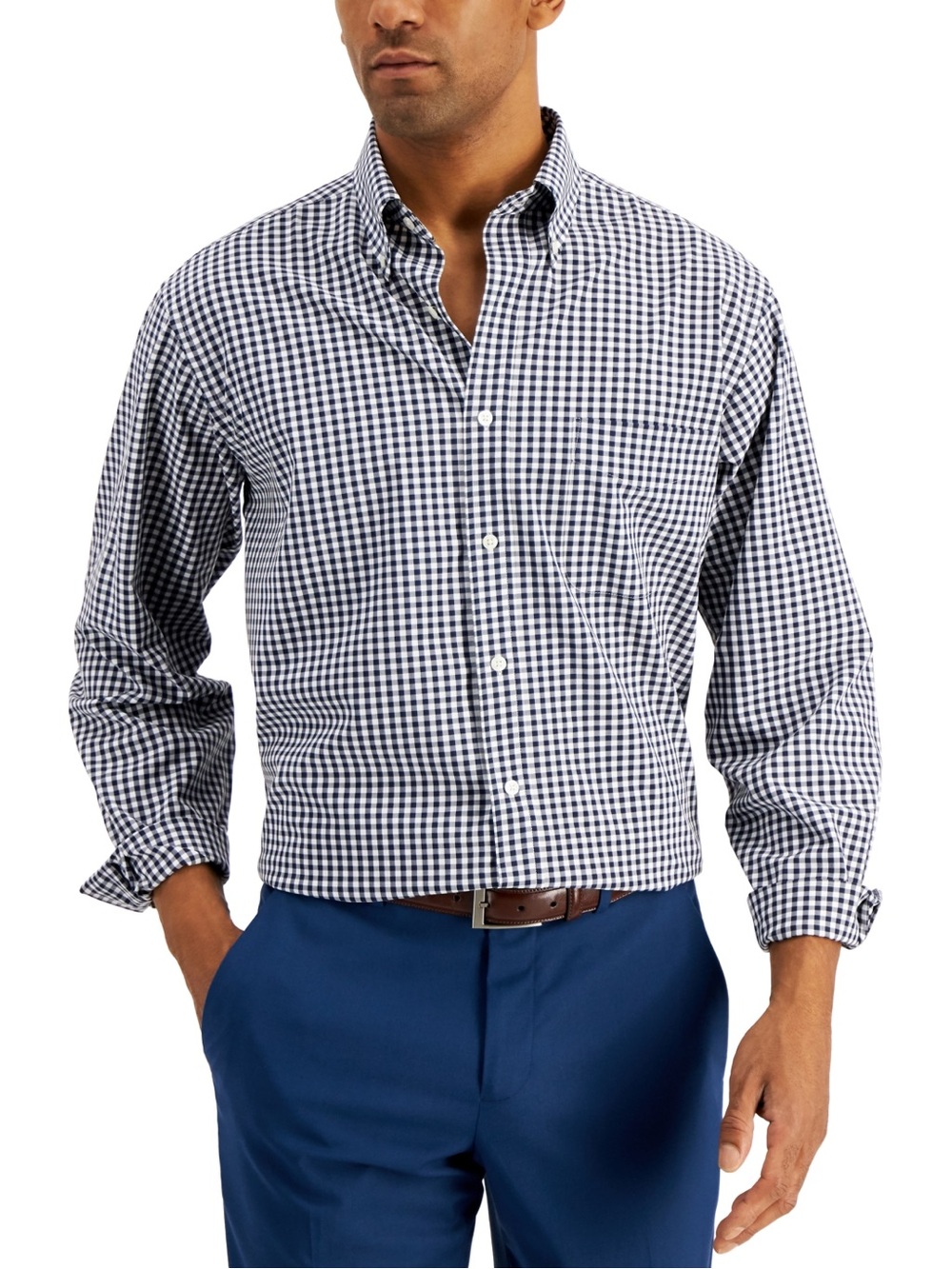 Club Room Men's Regular Fit Traveler Dress Shirt, Created for Macy's